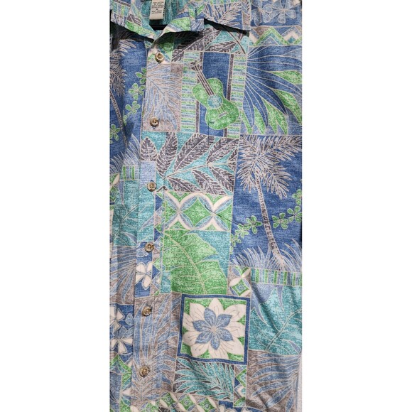 Cooke Street-Mens Hawaiian Shirt-Medium-Casual Button Down-Short Sleeve-Cotton - Picture 3 of 9